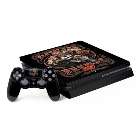 Liquid Blue NFL Cleveland Browns Running Back PS4 Slim Bundle Skin