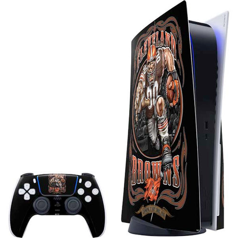 Liquid Blue NFL Cleveland Browns Running Back PS5 Bundle Skin