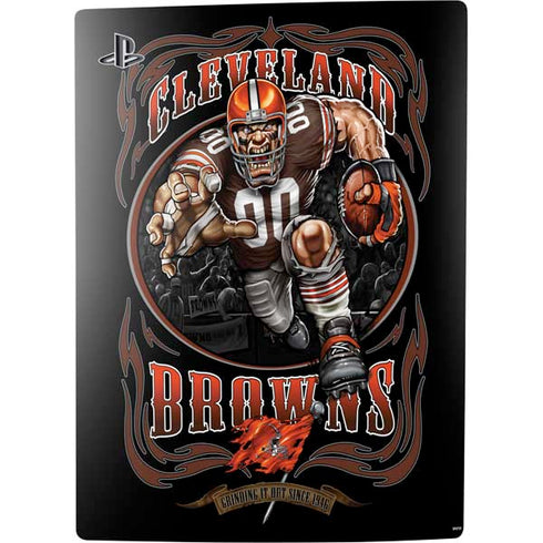Liquid Blue NFL Cleveland Browns Running Back PS5 Digital Edition Console Skin