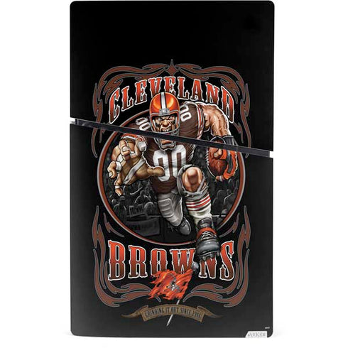 Liquid Blue NFL Cleveland Browns Running Back PS5 Slim Digital Edition Bundle Skin
