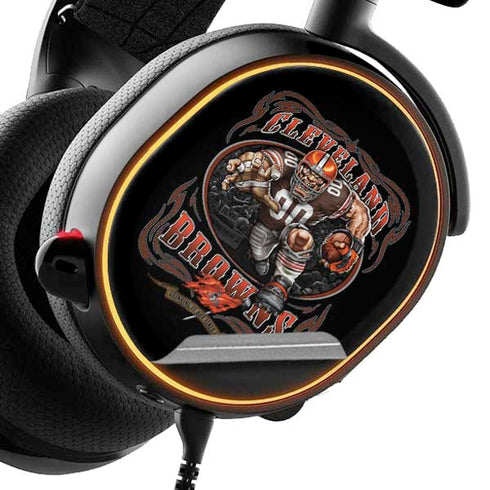 Liquid Blue NFL Cleveland Browns Running Back SteelSeries Arctis 3 Skin