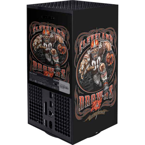 Liquid Blue NFL Cleveland Browns Running Back Xbox Series X Bundle Skin