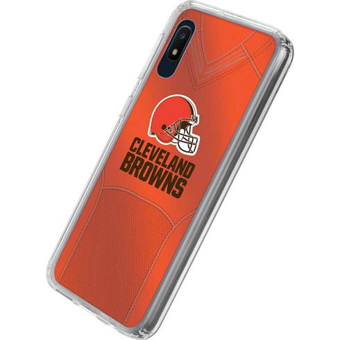 NFL Cleveland Browns Team Jersey Galaxy A10e Clear Case