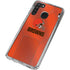 NFL Cleveland Browns Team Jersey Galaxy A21 Clear Case