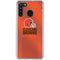 NFL Cleveland Browns Team Jersey Galaxy A21 Clear Case