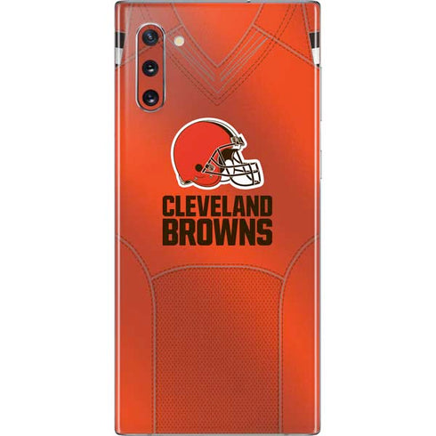 NFL Cleveland Browns Team Jersey Galaxy Note 10 Skin
