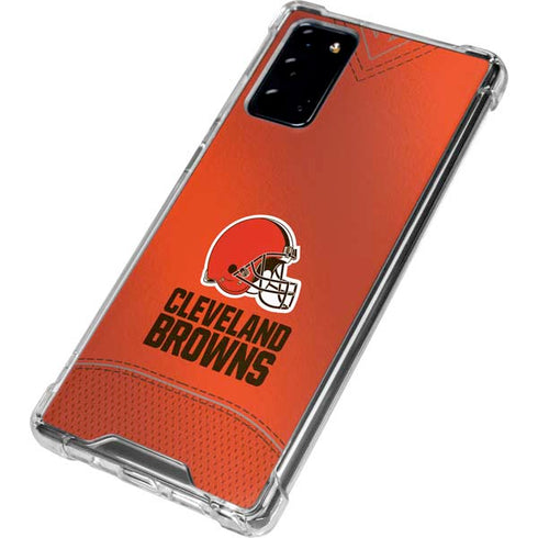 NFL Cleveland Browns Team Jersey Galaxy Note20 5G Clear Case