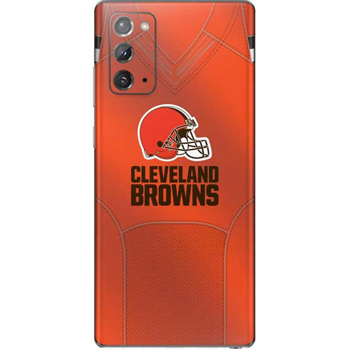 NFL Cleveland Browns Team Jersey Galaxy Note20 5G Skin