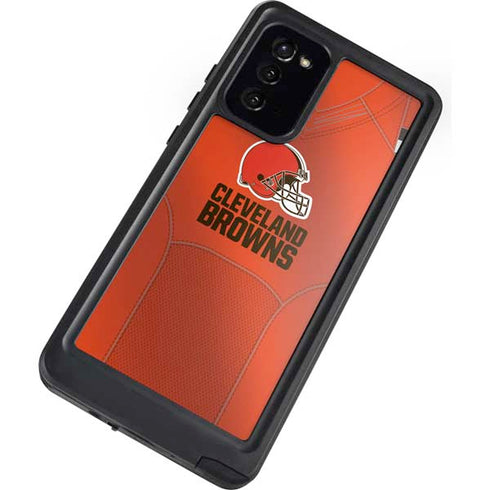 NFL Cleveland Browns Team Jersey Galaxy Note20 5G Waterproof Case