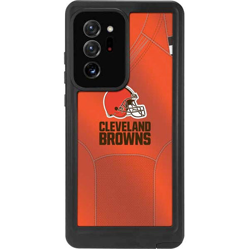 NFL Cleveland Browns Team Jersey Galaxy Note20 Ultra 5G Waterproof Case