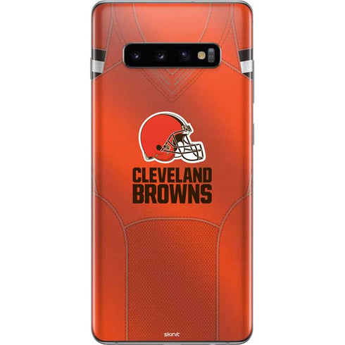 NFL Cleveland Browns Team Jersey Galaxy S10 Plus Skin