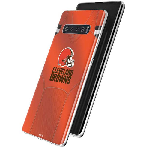 NFL Cleveland Browns Team Jersey Galaxy S10 Plus Skin