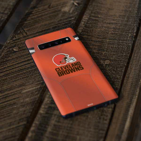 NFL Cleveland Browns Team Jersey Galaxy S10 Skin