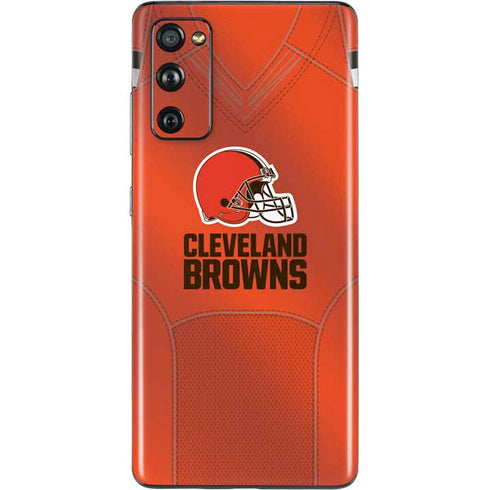 NFL Cleveland Browns Team Jersey Galaxy S20 Fan Edition Skin