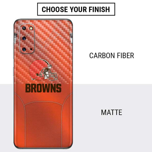 NFL Cleveland Browns Team Jersey Galaxy S20 Skin