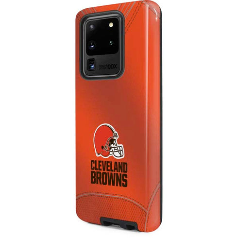 NFL Cleveland Browns Team Jersey Galaxy S20 Ultra 5G Pro Case