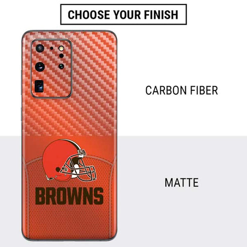 NFL Cleveland Browns Team Jersey Galaxy S20 Ultra 5G Skin
