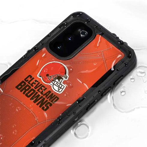 NFL Cleveland Browns Team Jersey Galaxy S20 Waterproof Case