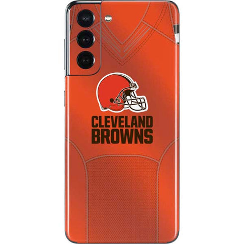 NFL Cleveland Browns Team Jersey Galaxy S21 5G Skin