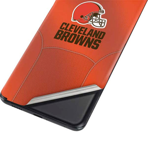 NFL Cleveland Browns Team Jersey Galaxy S21 Plus 5G Skin