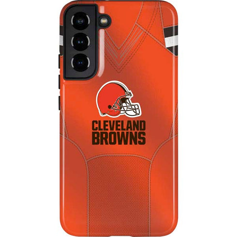 NFL Cleveland Browns Team Jersey Galaxy S22 Plus Pro Case