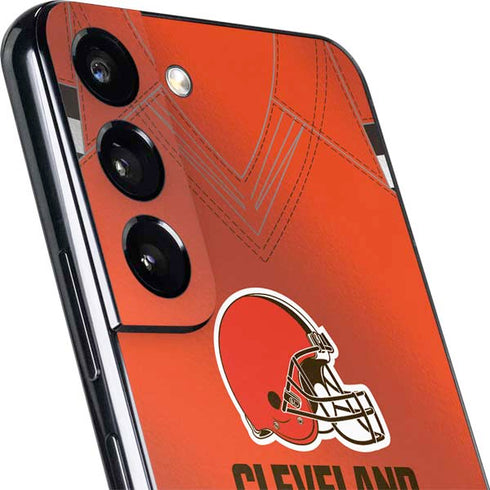 NFL Cleveland Browns Team Jersey Galaxy S22 Plus Skin