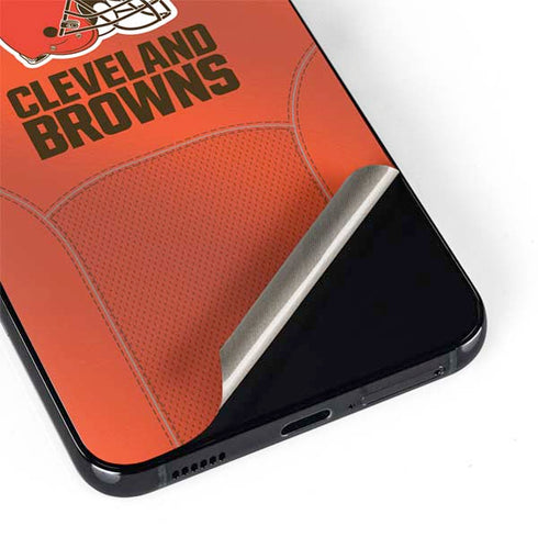 NFL Cleveland Browns Team Jersey Galaxy S22 Plus Skin