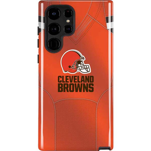NFL Cleveland Browns Team Jersey Galaxy S22 Ultra Pro Case