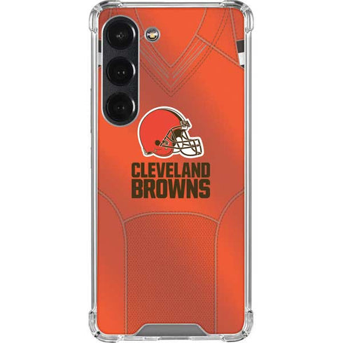 NFL Cleveland Browns Team Jersey Galaxy S23 Clear Case