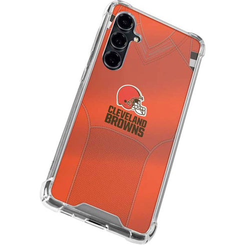 NFL Cleveland Browns Team Jersey Galaxy S23 FE Clear Case