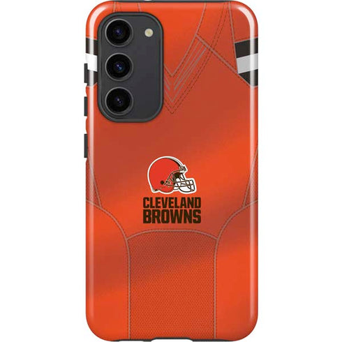 NFL Cleveland Browns Team Jersey Galaxy S23 Plus Pro Case