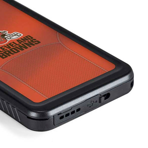 NFL Cleveland Browns Team Jersey Galaxy S23 Plus Waterproof Case