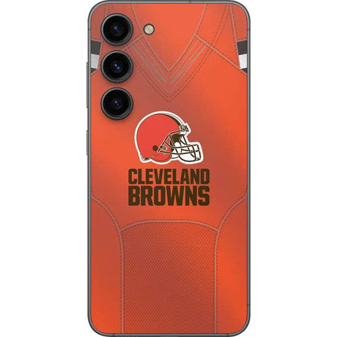 NFL Cleveland Browns Team Jersey Galaxy S23 Skin