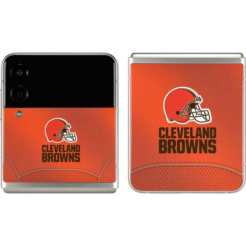 NFL Cleveland Browns Team Jersey Galaxy Z Flip3 5G Skin