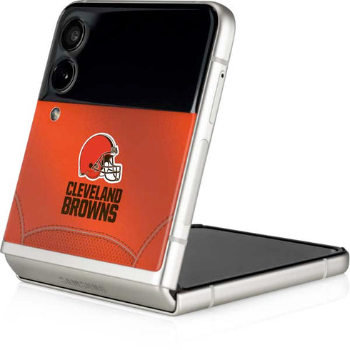 NFL Cleveland Browns Team Jersey Galaxy Z Flip3 5G Skin