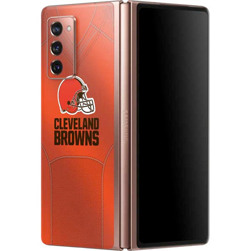NFL Cleveland Browns Team Jersey Galaxy Z Fold2 5G Skin