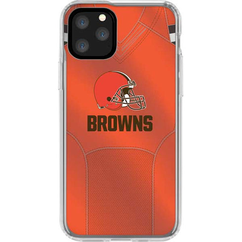 NFL Cleveland Browns Team Jersey iPhone 11 Pro Clear Case
