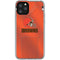 NFL Cleveland Browns Team Jersey iPhone 11 Pro Clear Case