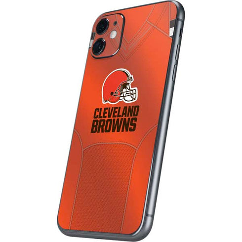 NFL Cleveland Browns Team Jersey iPhone 11 Skin