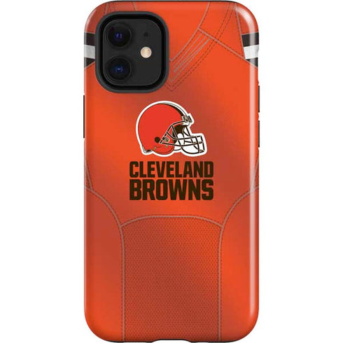NFL Cleveland Browns Team Jersey iPhone 12 Mini Impact Case
