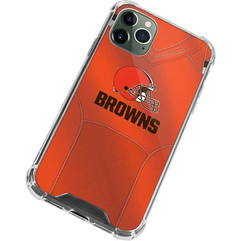 NFL Cleveland Browns Team Jersey iPhone 12 Pro Clear Case
