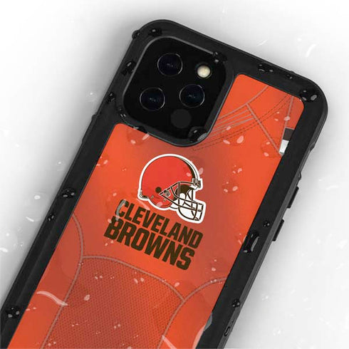 NFL Cleveland Browns Team Jersey iPhone 12 Pro Waterproof Case