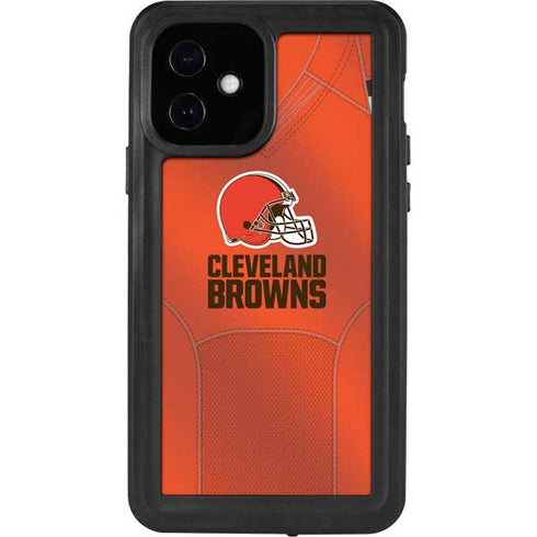 NFL Cleveland Browns Team Jersey iPhone 12 Waterproof Case