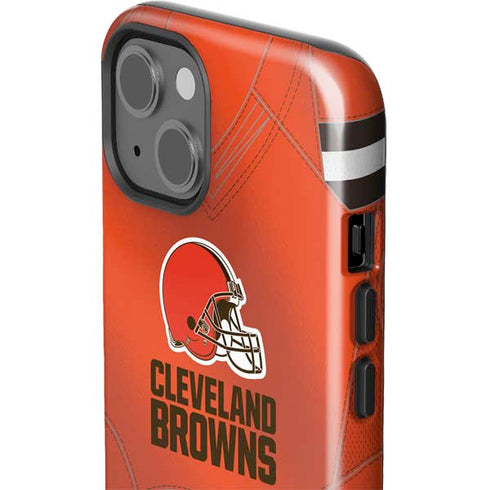 NFL Cleveland Browns Team Jersey iPhone 15 Plus Impact Case