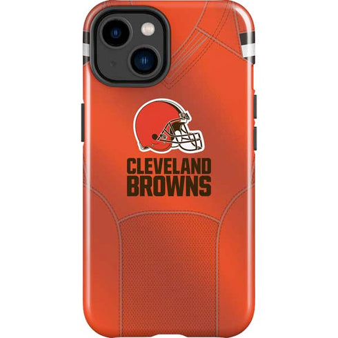 NFL Cleveland Browns Team Jersey iPhone 15 Plus Impact Case