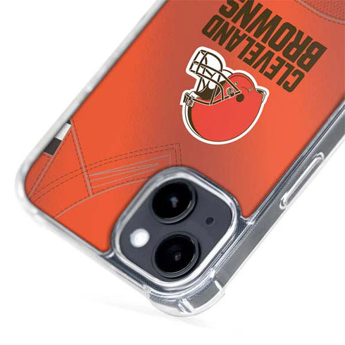 NFL Cleveland Browns Team Jersey iPhone 14 Plus MagSafe Case