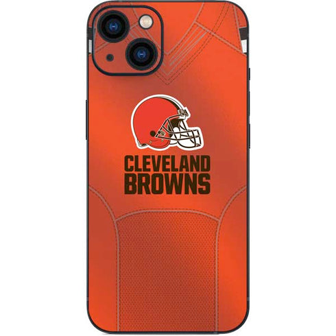 NFL Cleveland Browns Team Jersey iPhone 15 Plus Skin