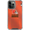 NFL Cleveland Browns Team Jersey iPhone 14 Pro Max Clear Case