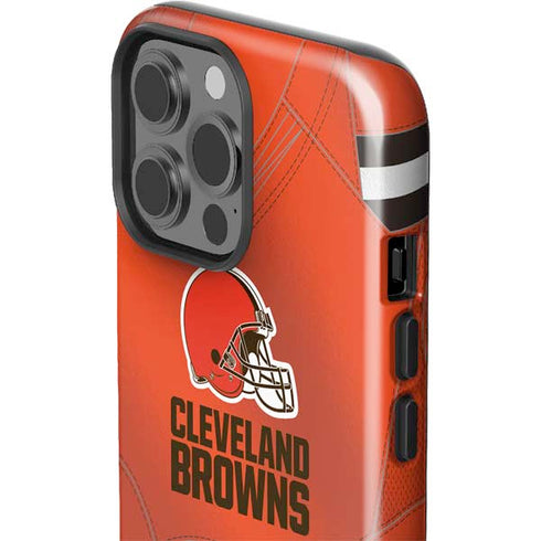NFL Cleveland Browns Team Jersey iPhone 15 Pro Max Impact Case