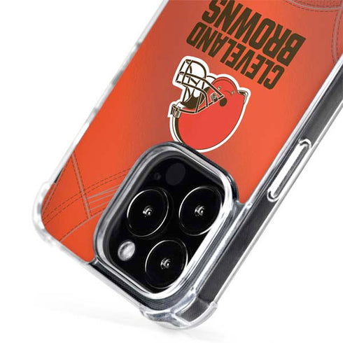 NFL Cleveland Browns Team Jersey iPhone 15 Pro Max MagSafe Case